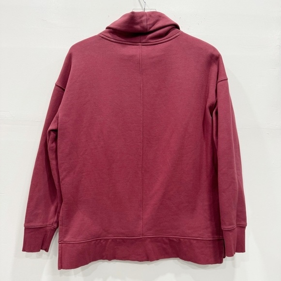 Athleta 24/7 Funnel Neck Sweatshirt Small Maple Red - Picture 2 of 8